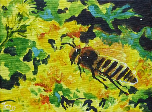 Seidenbiene di Kirsten Treis, Pittura in vendita su Singulart