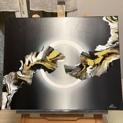black gold #1 di sebastien mirabells, Pittura in vendita su Singulart