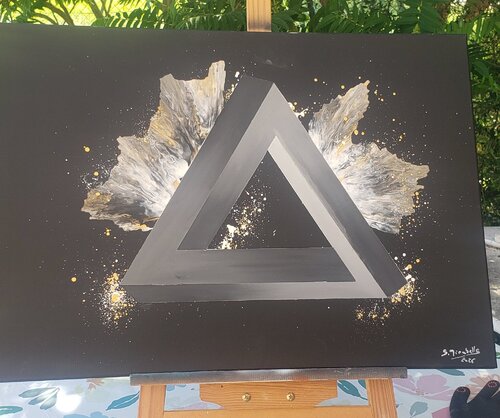 black gold # 3 by sebastien mirabells, Painting for Sale on Singulart