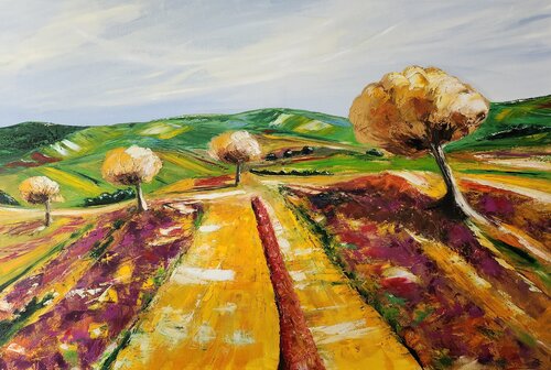 Baumgeflüster van Petra Erengil, Schilderij te koop op Singulart