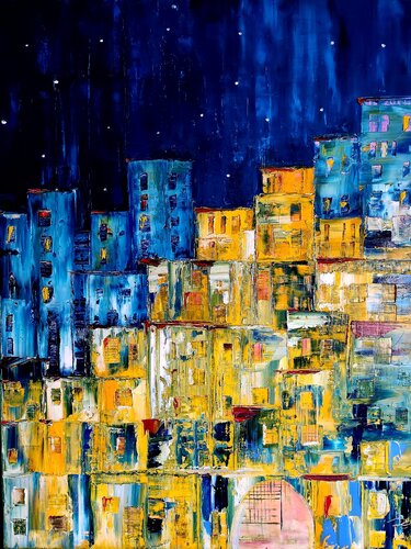 Dream City van Petra Erengil, Schilderij te koop op Singulart
