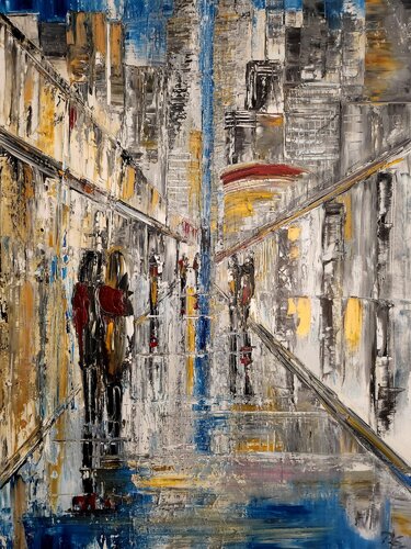 Stadtgeflüster van Petra Erengil, Schilderij te koop op Singulart