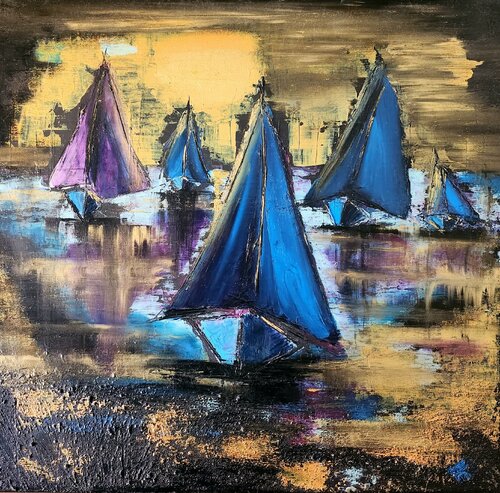 Golden hour van Petra Erengil, Schilderij te koop op Singulart