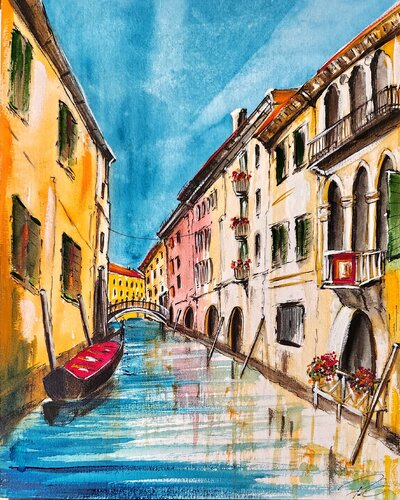 Somewhere in Venedig by Petra Erengil, Painting for Sale on Singulart