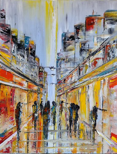 Cityscape 4 von Petra Erengil, Malerei kaufen auf Singulart