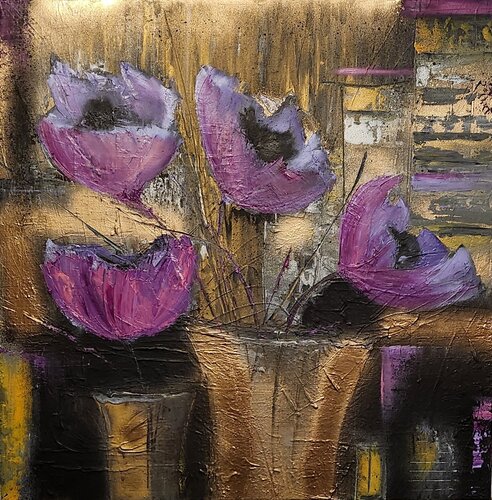 Flower Power 2 by Petra Erengil, Painting for Sale on Singulart