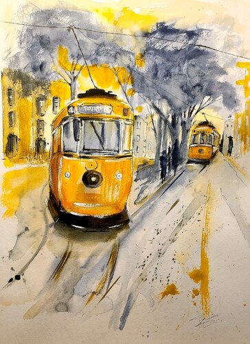 Fahrbahnen von Petra Erengil, Malerei kaufen auf Singulart