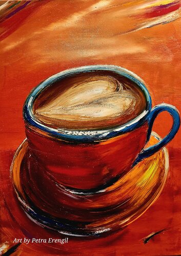 Liebesgruss van Petra Erengil, Schilderij te koop op Singulart
