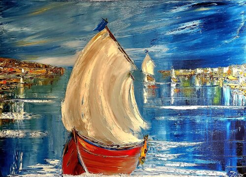 Frisch voran par Petra Erengil, Peinture en vente sur Singulart