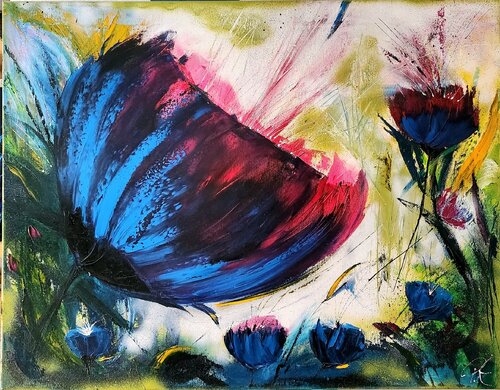 Explosion of nature by Petra Erengil, Painting for Sale on Singulart