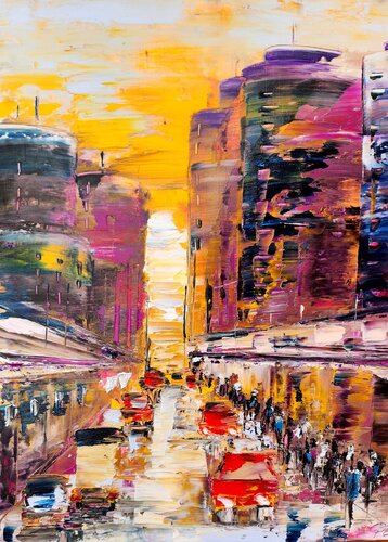 Rush hour van Petra Erengil, Schilderij te koop op Singulart