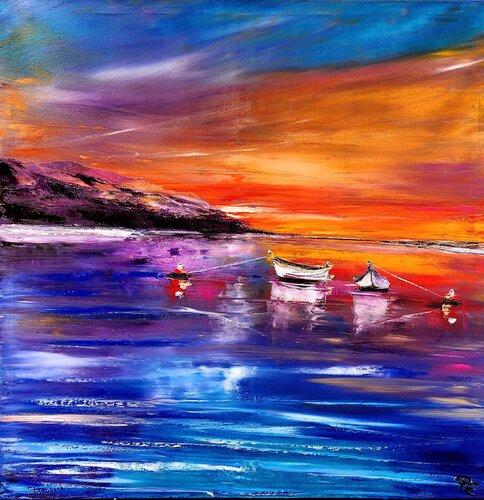 Feierabend van Petra Erengil, Schilderij te koop op Singulart