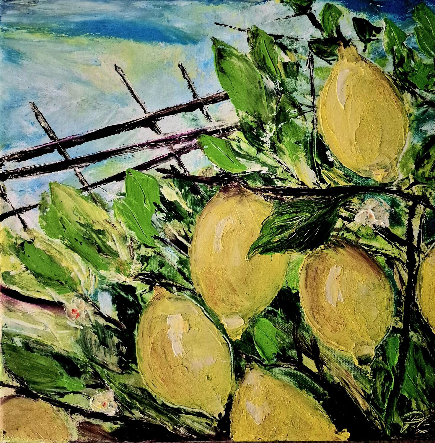 Limonaia del castel 2 Petra Erengil Pintura original en venta