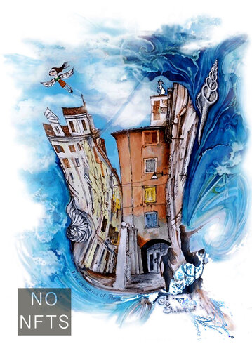 Blue memories of Piran von Georg Perakis "Stukart", Malerei kaufen auf Singulart