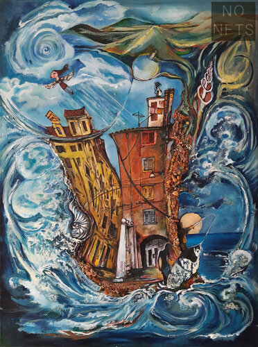 Blue memories of Piran. N 2 by Georg Perakis "Stukart", Painting for Sale on Singulart