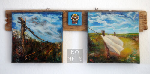 „Steppenwind der Ukraine“ Diptychon. by Georg Perakis "Stukart", Painting for Sale on Singulart