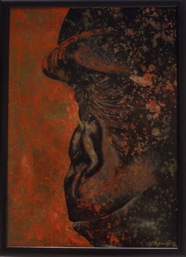 Black Giant by Angelika Hassenpflug, Painting for Sale on Singulart