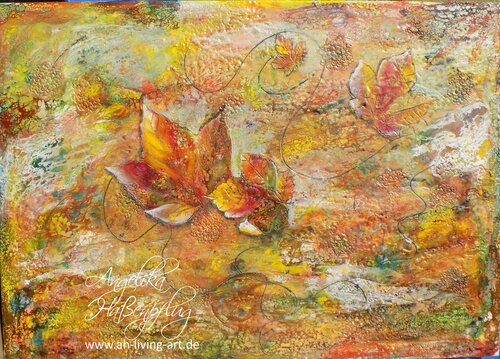 Herbstwirbel di Angelika Hassenpflug, Pittura in vendita su Singulart