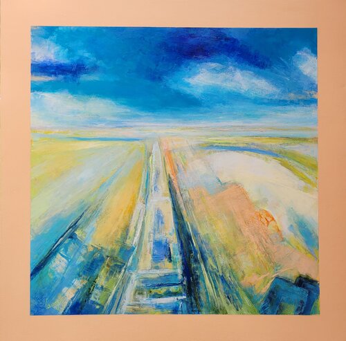 "Le chemin de campagne" van Laurence Moretto, Schilderij te koop op Singulart