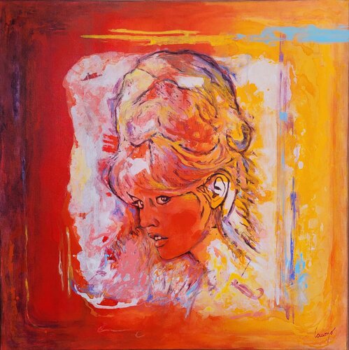 "Initiales B et B" (Brigitte Bardot) par Laurence Moretto, Peinture en vente sur Singulart