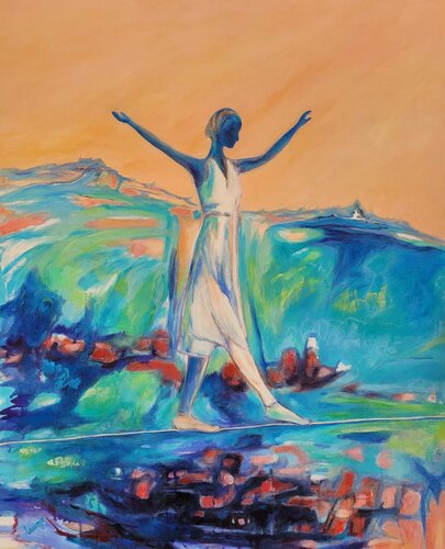 "Sans filet" di Laurence Moretto, Pittura in vendita su Singulart