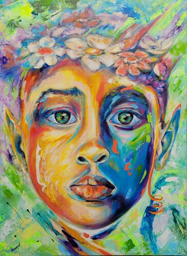 "Elfe" van Laurence Moretto, Schilderij te koop op Singulart