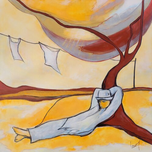 "L'endormi" van Laurence Moretto, Schilderij te koop op Singulart