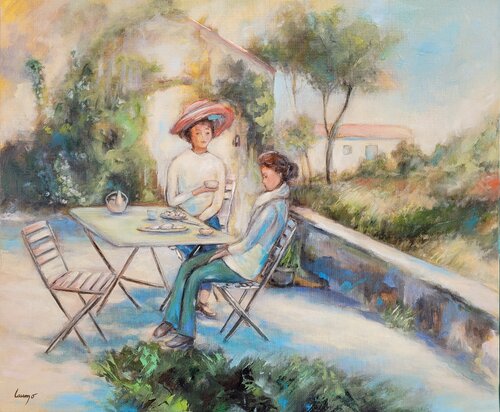"Moment partagé" di Laurence Moretto, Pittura in vendita su Singulart