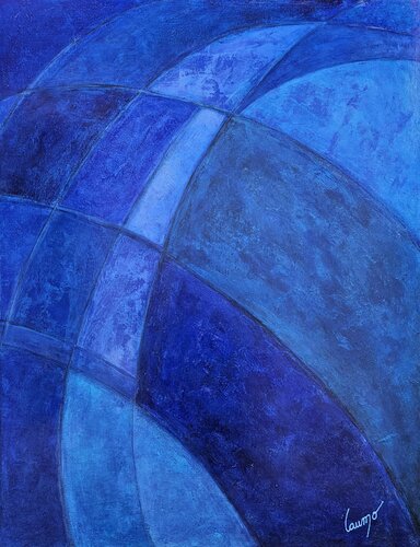 "Méditation bleue" von Laurence Moretto, Malerei kaufen auf Singulart