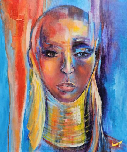 "Femme-Girafe" von Laurence Moretto, Malerei kaufen auf Singulart