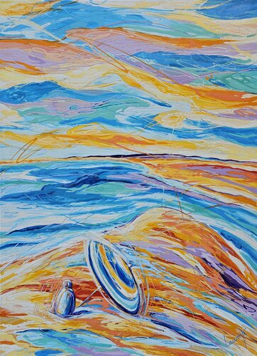"Rêverie océane" by Laurence Moretto, Painting for Sale on Singulart