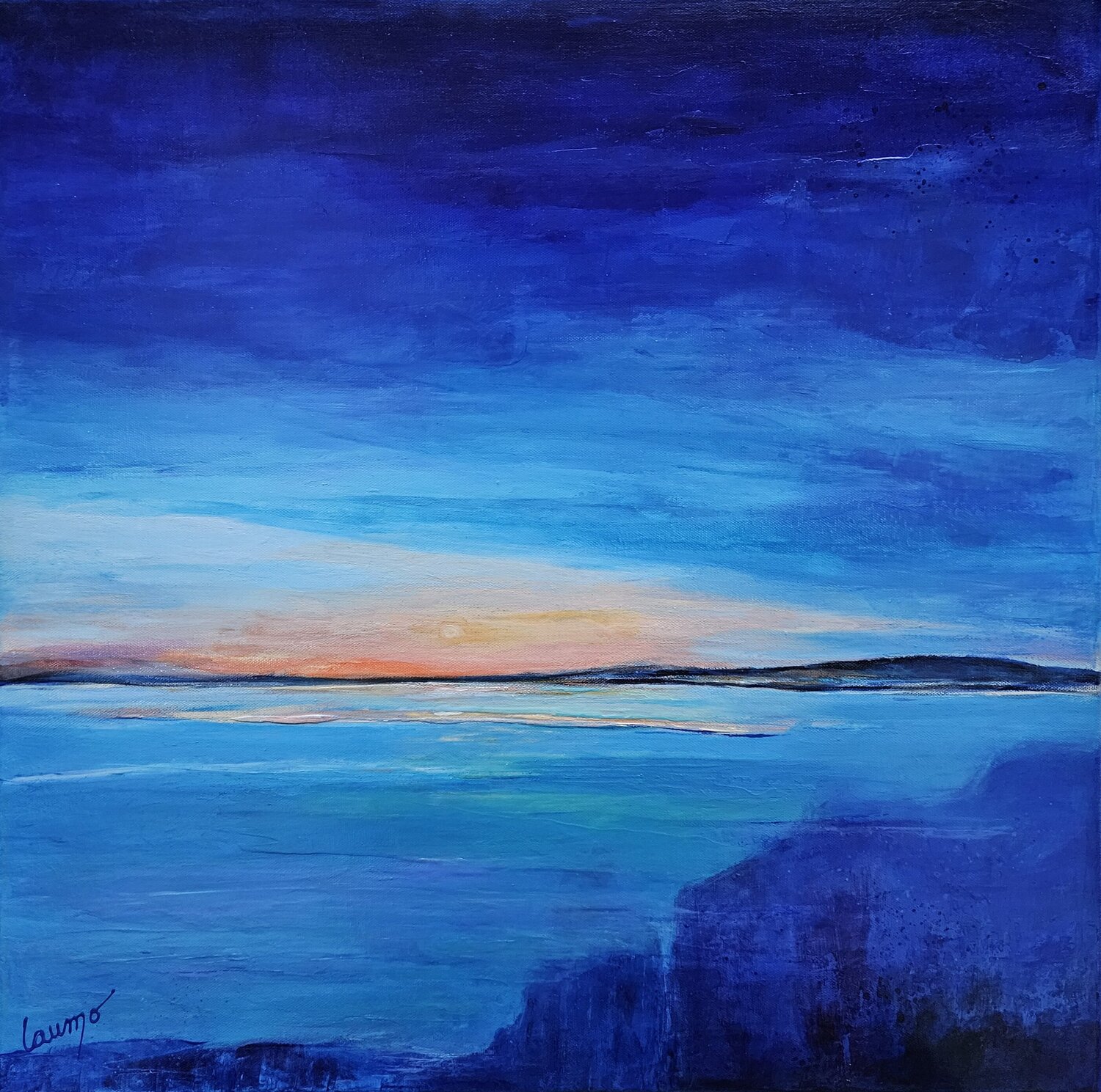 "Dernier rayon entre ciel et mer" Laurence Moretto