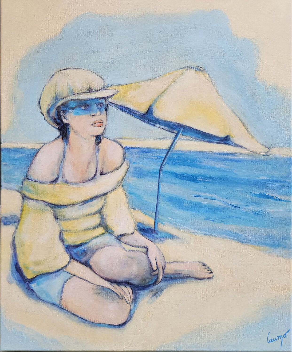 "Silhouette sur le sable" Laurence Moretto