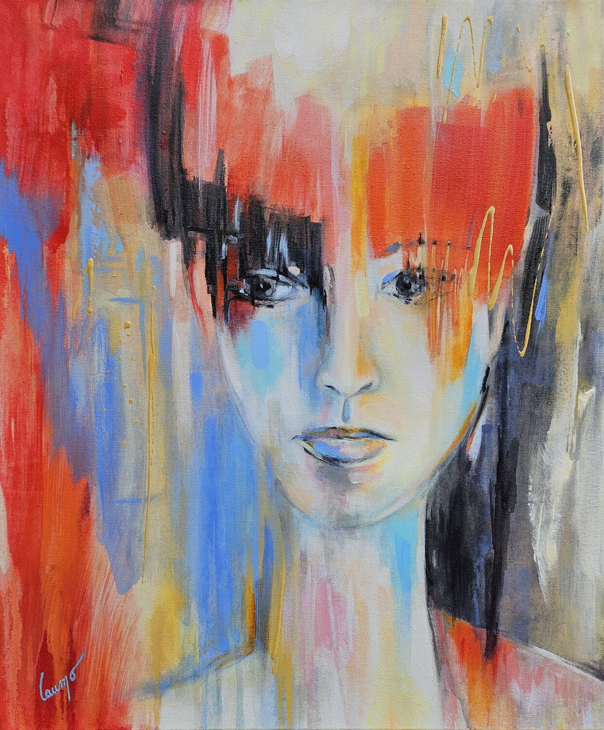 "Femme à la frange" Laurence Moretto