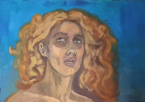 Portrait of a stranger de Sarah Hamm, Pintura a la venta en Singulart