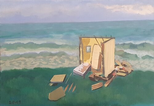 What was left of the storm von Sarah Hamm, Malerei kaufen auf Singulart