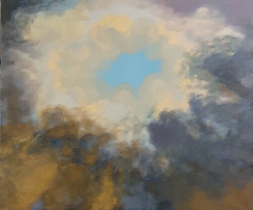 The centre of the clouds de Sarah Hamm, Pintura a la venta en Singulart