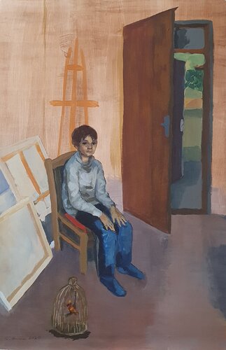 Covid 19 - lessons are cancelled de Sarah Hamm, Pintura a la venta en Singulart