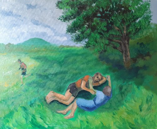 Endurance run di Sarah Hamm, Pittura in vendita su Singulart