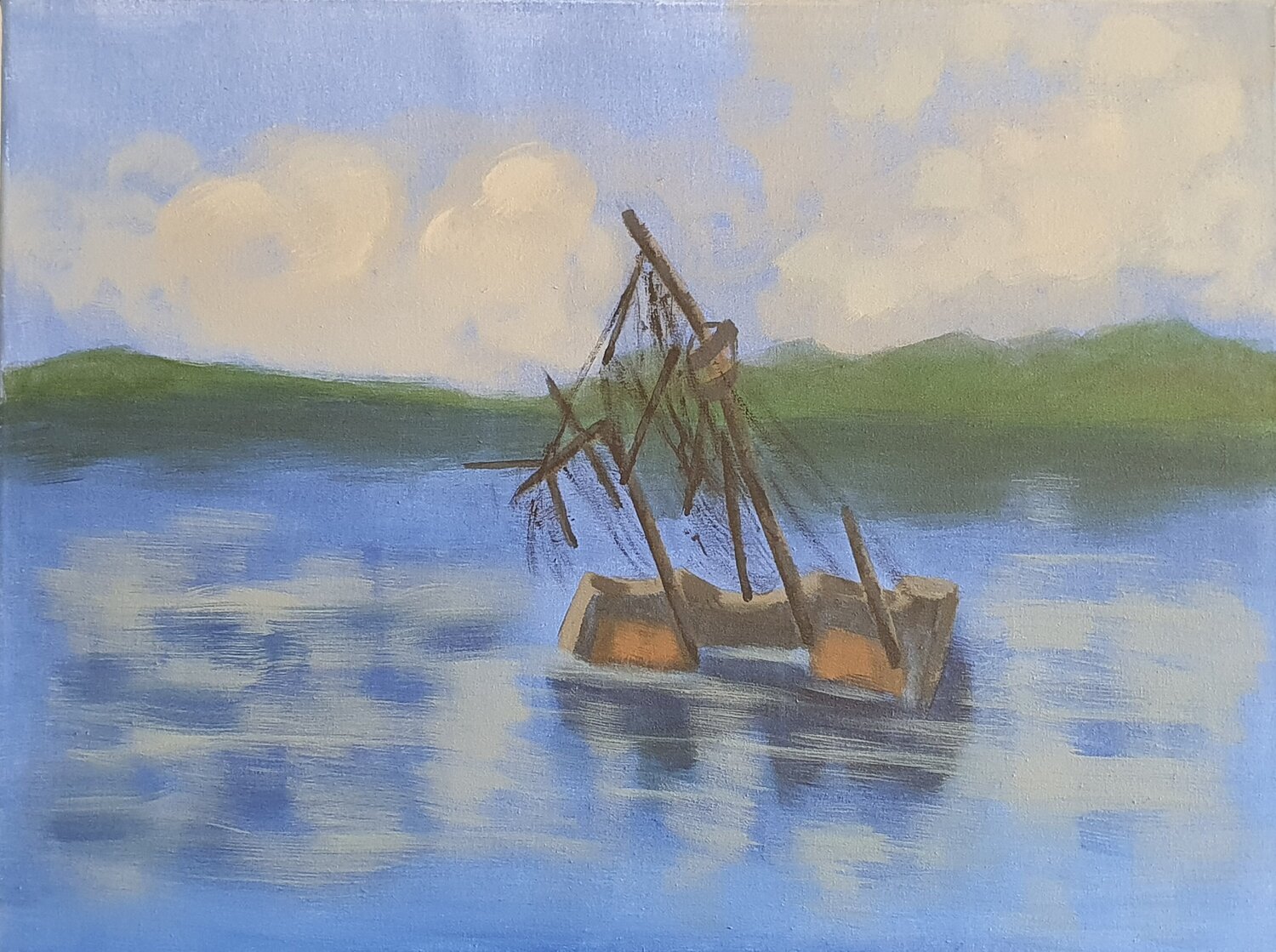 Fishing boat after the storm Sarah Hamm