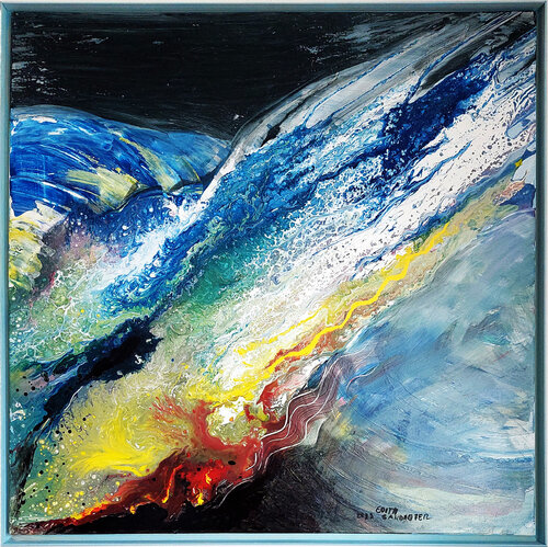 "Begegnung der Elemente" par Edith Sandhofer, Peinture en vente sur Singulart
