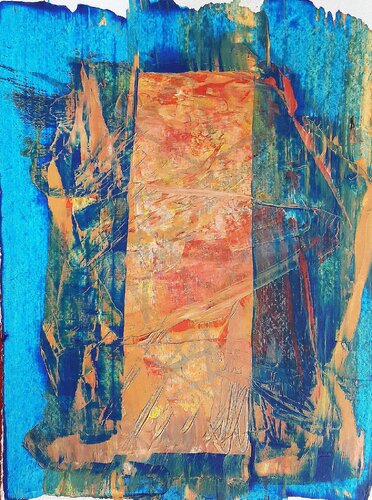 "I got the blues" par Edith Sandhofer, Œuvre sur papier en vente sur Singulart