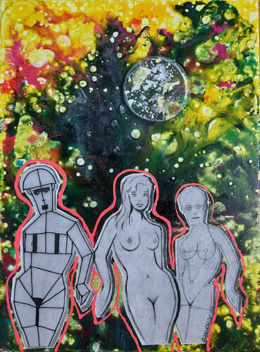 "woman in transition" par Edith Sandhofer, Peinture en vente sur Singulart