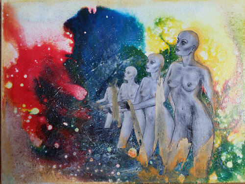 "das Model" van Edith Sandhofer, Schilderij te koop op Singulart