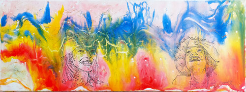LEBESFREUDE par Edith Sandhofer, Peinture en vente sur Singulart