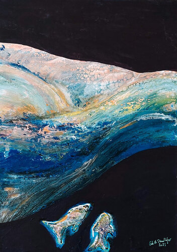 "under the sea" by Edith Sandhofer, Painting for Sale on Singulart