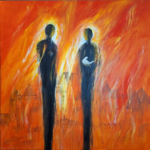 Frieden wohnt im Herzen de Henriette Lorkowski, Pintura a la venta en Singulart