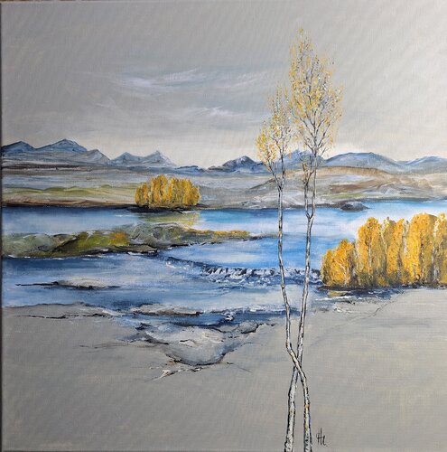 Skandinavische Landschaft de Henriette Lorkowski, Pintura a la venta en Singulart