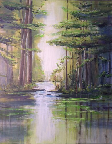 Waldsee di Henriette Lorkowski, Pittura in vendita su Singulart