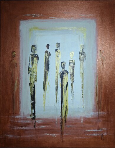 Tor durch Raum und Zeit van Henriette Lorkowski, Schilderij te koop op Singulart